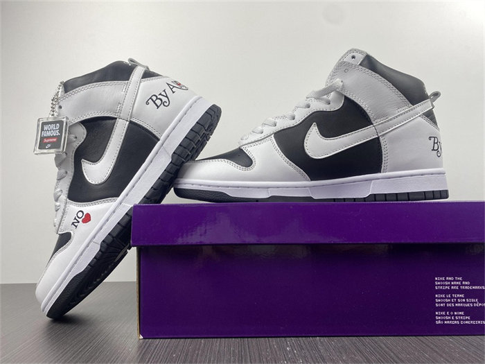nike sb dunk high Sup*e by any means black dn3741-002