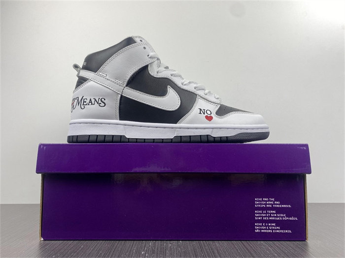 nike sb dunk high Sup*e by any means black dn3741-002