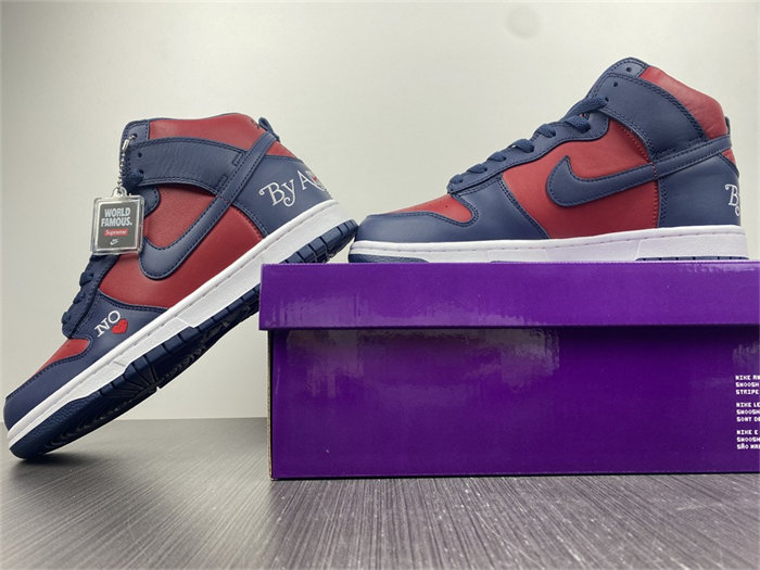 nike sb dunk high Sup*e by any means navy dn3741-600