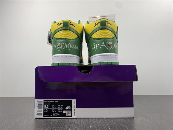 nike sb dunk high Sup*e by any means brazil dn3741-700